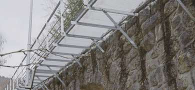 Fluchtweg für Standseilbahn